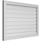 Ekena Millwork Vertical Surface Mount PVC Gable Vent: Functional, w/ 2"W x 1-1/2"P Brickmould Frame, 38"W x 26"H GVPVE38X2602SF - alternate 3